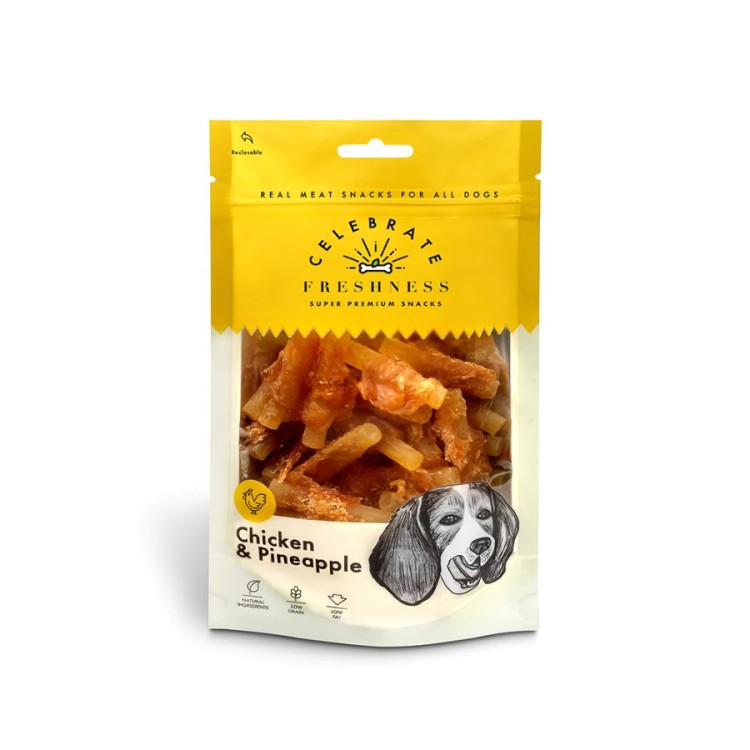 CELEBRATE FRESHNESS SMALL STICKS ΛΙΧΟΥΔΙΕΣ ΣΚΥΛΟΥ ΚΟΤΟΠΟΥΛΟ ΚΑΙ ΑΝΑΝΑ 100gr