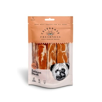 ΛΙΧΟΥΔΙΕΣ ΣΚΥΛΟΥ CELEBRATE FRESHNESS STEAK ΣΟΛΟΜΟΣ 100gr