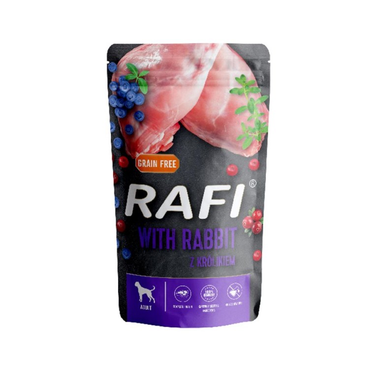 RAFI ADULT DOG WET FOOD ΚΟΥΝΕΛΙ BLUEBERRY AND CRANBERRY ΠΑΤΕ ΦΑΚΕΛΑΚΙ 500gr RAFI ADULT DOG WET FOOD ΚΟΥΝΕΛΙ BLUEBERRY AND CRANBERRY ΠΑΤΕ ΦΑΚΕΛΑΚΙ 500gr