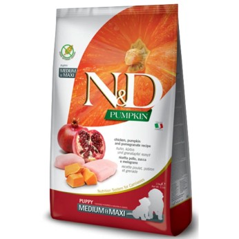 ND GRAIN FREE PUMPKIN CHICKEN AND POMEGRANATE PUPPY MEDIUM MAXI 12kg