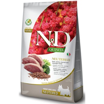 ND QUINOA NEUTERED DUCK ADULT DOG MINI 2.5kg ND QUINOA NEUTERED DUCK ADULT DOG MINI 2.5kg