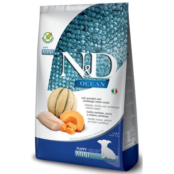 ND OCEAN GRAIN FREE PUMPKIN CODFISH AND CANTALOUPE MELON PUPPY MINI 2.5kg ND OCEAN GRAIN FREE PUMPKIN CODFISH AND CANTALOUPE MELON PUPPY MINI 2.5kg