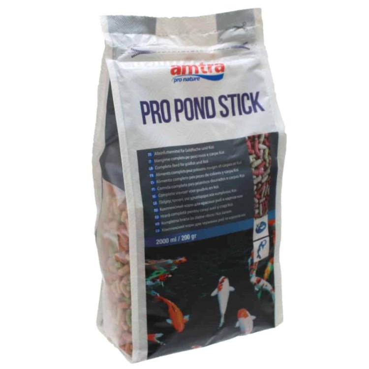 AMTRA PRO POND STICKS ΠΛΗΡΗΣ ΤΡΟΦΗ ΓΙΑ ΧΡΥΣΟΨΑΡΑ ΚΑΙ ΚΥΠΡΙΝΟΥΣ KOI 200gr