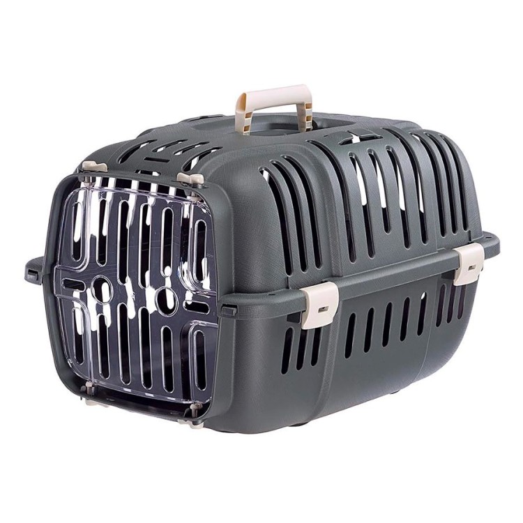 FERPLAST JET 10 TRANSPORTINO BOX ΜΕΤΑΦΟΡΑΣ ΣΚΥΛΟΥ ΚΑΙ ΓΑΤΑΣ ΓΚΡΙ 32x47x29cm