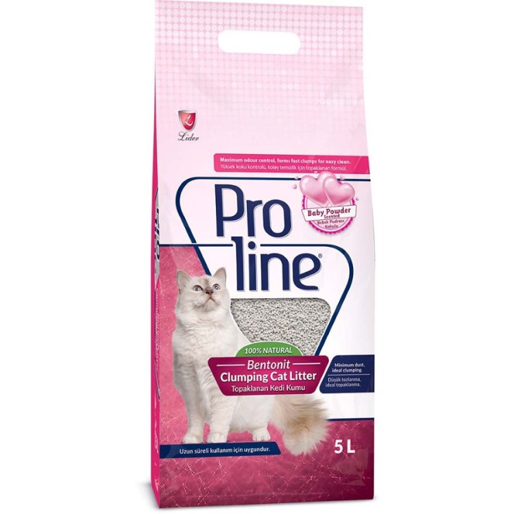 PROLINE ΑΜΜΟΣ ΓΑΤΑΣ ΜΠΕΤΟΝΙΤΗΣ BABY POWDER 5lt