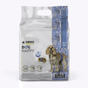 CROCI NAPPY POP MALE WRAP ΦΑΣΑ ΑΡΣΕΝΙΚΟΥ ΣΚΥΛΟΥ MEDIUM 40-50cm 12pcs