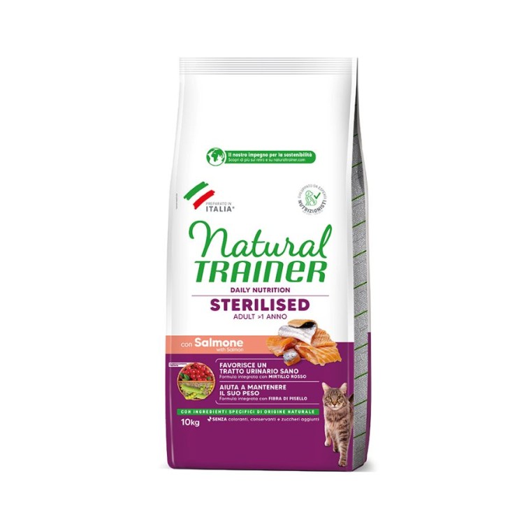 NATURAL TRAINER STERILIZED ADULT CAT ΣΟΛΟΜΟΣ 10kg