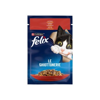 FELIX AGAIL ADULT CAT WET FOOD ΚΟΜΜΑΤΑΚΙΑ ΒΟΔΙΝΟ ΣΕ ΖΕΛΕ 85gr