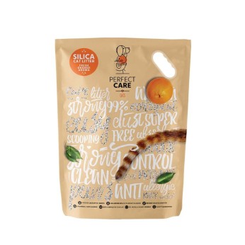 PERFECT CARE SILICA CAT LITTER ΠΟΡΤΟΚΑΛΙ 15lt