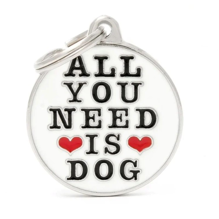 MY FAMILY CHARMS BIG ΤΑΥΤΟΤΗΤΑ ΣΚΥΛΟΥ ALL YOU NEED IS DOG