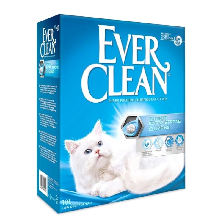 EVER CLEAN EXTRA STRONG UNSCENTED CLUMPING CAT LITTER 10lt