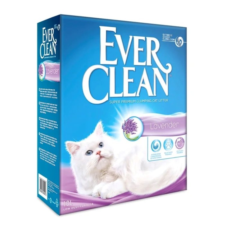 EVER CLEAN LAVENDER SUPER PREMIUM CLUMPING CAT LITTER 10lt EVER CLEAN LAVENDER SUPER PREMIUM CLUMPING CAT LITTER 10lt