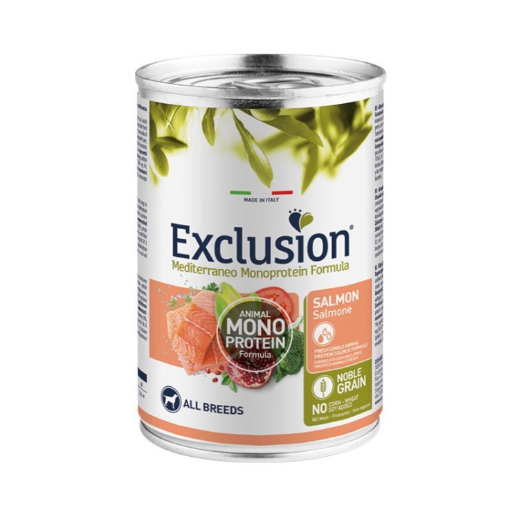 EXCLUSION MEDITERRANEO NOBLE GRAIN SALMON ADULT DOG ALL BREEDS 400gr