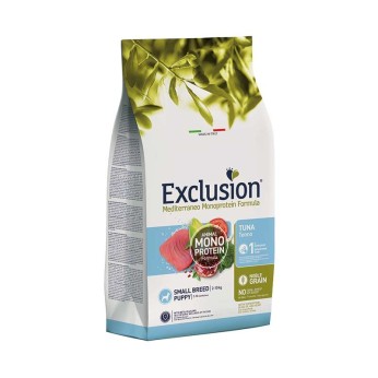 EXCLUSION MEDITERRANEO NOBLE GRAIN TUNA PUPPY DOG SMALL BREED 2kg