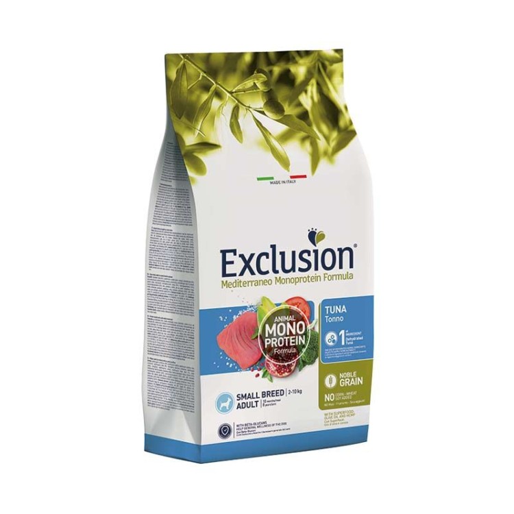EXCLUSION MEDITERRANEO NOBLE GRAIN TUNA ADULT DOG SMALL BREED 2kg
