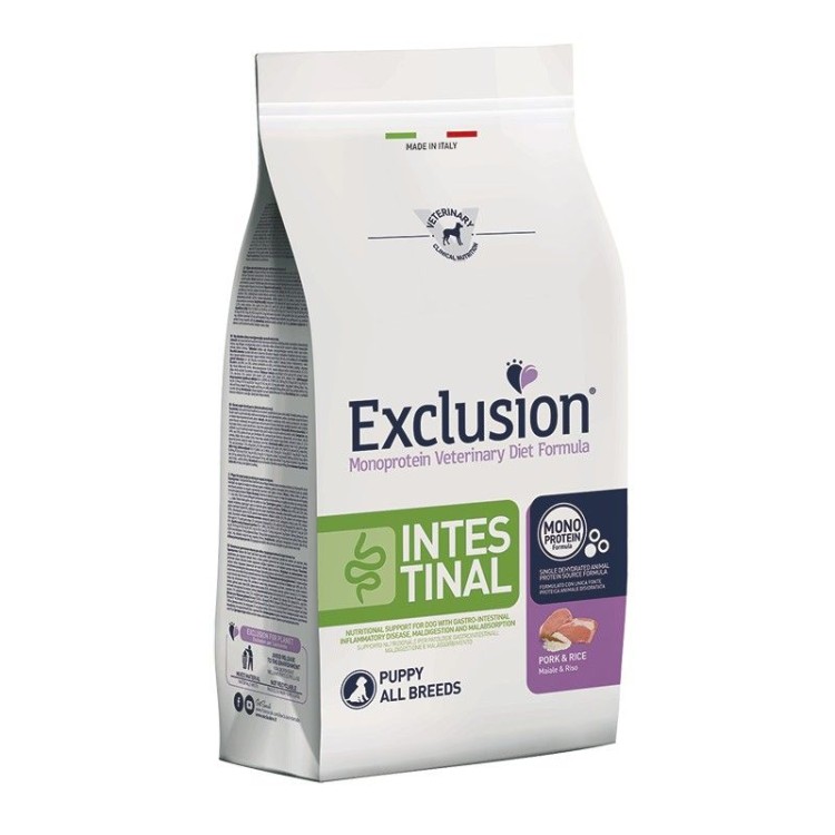 EXCLUSION VETERINARY DIET INTESTINAL PORK AND RICE PUPPY DOG ALL BREEDS 2kg