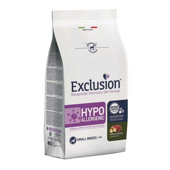 EXCLUSION VETERINARY DIET HYPOALLERGENIC HORSE AND POTATO ADULT DOG SMALL BREED 2kg