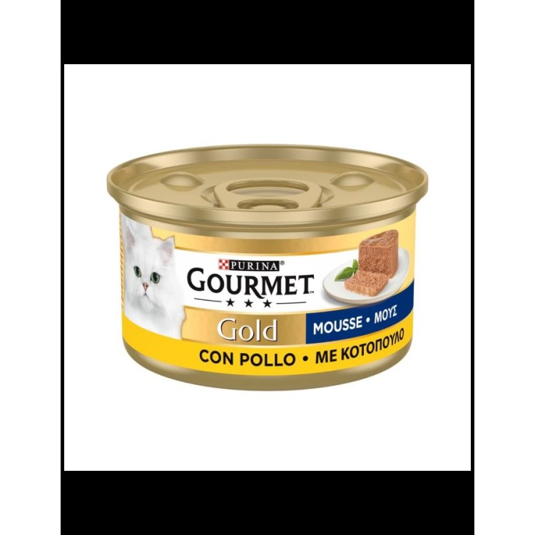 PURINA GOURMET GOLD ADULT CAT WET FOOD MOUSSE ΚΟΤΟΠΟΥΛΟ 85gr
