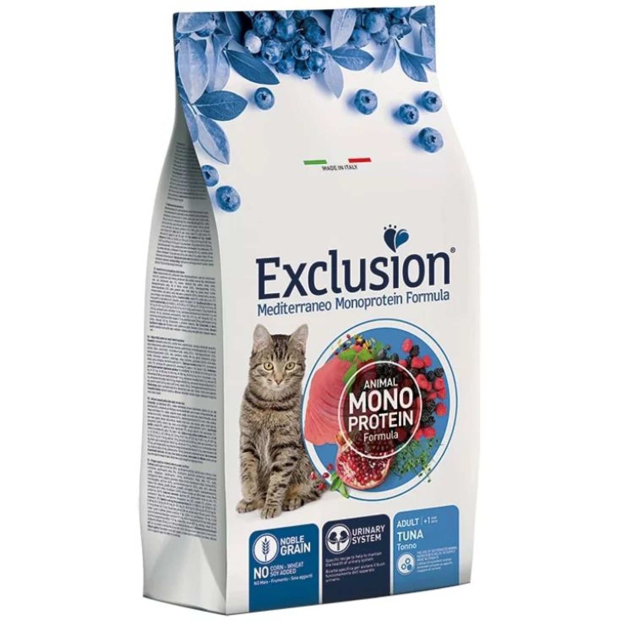 EXCLUSION MEDITERRANEO NOBLE GRAIN TUNA ADULT CAT 12kg