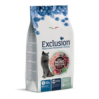 EXCLUSION MEDITERRANEO NOBLE GRAIN CHICKEN STERILIZED CAT 7plus 1.5kg