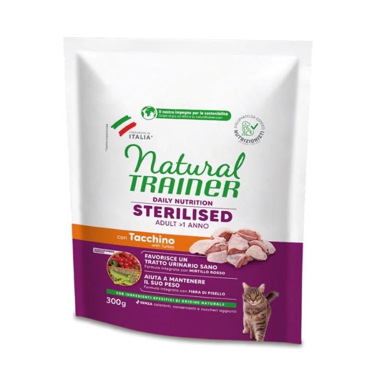 NATURAL TRAINER STERILISED ADULT CAT ΓΑΛΟΠΟΥΛΑ 300gr