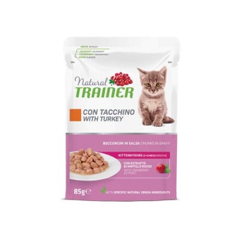 NATURAL TRAINER CHUNKS IN GRAVY KITTEN AND YOUNG ΓΑΛΟΠΟΥΛΑ 85gr