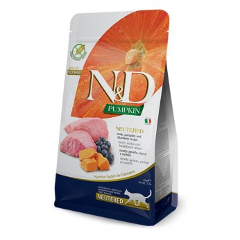 ND PUMPKIN LAMB AND BLUEBERRY NEUTERED ADULT CAT 1.5kg ND PUMPKIN LAMB AND BLUEBERRY NEUTERED ADULT CAT 1.5kg