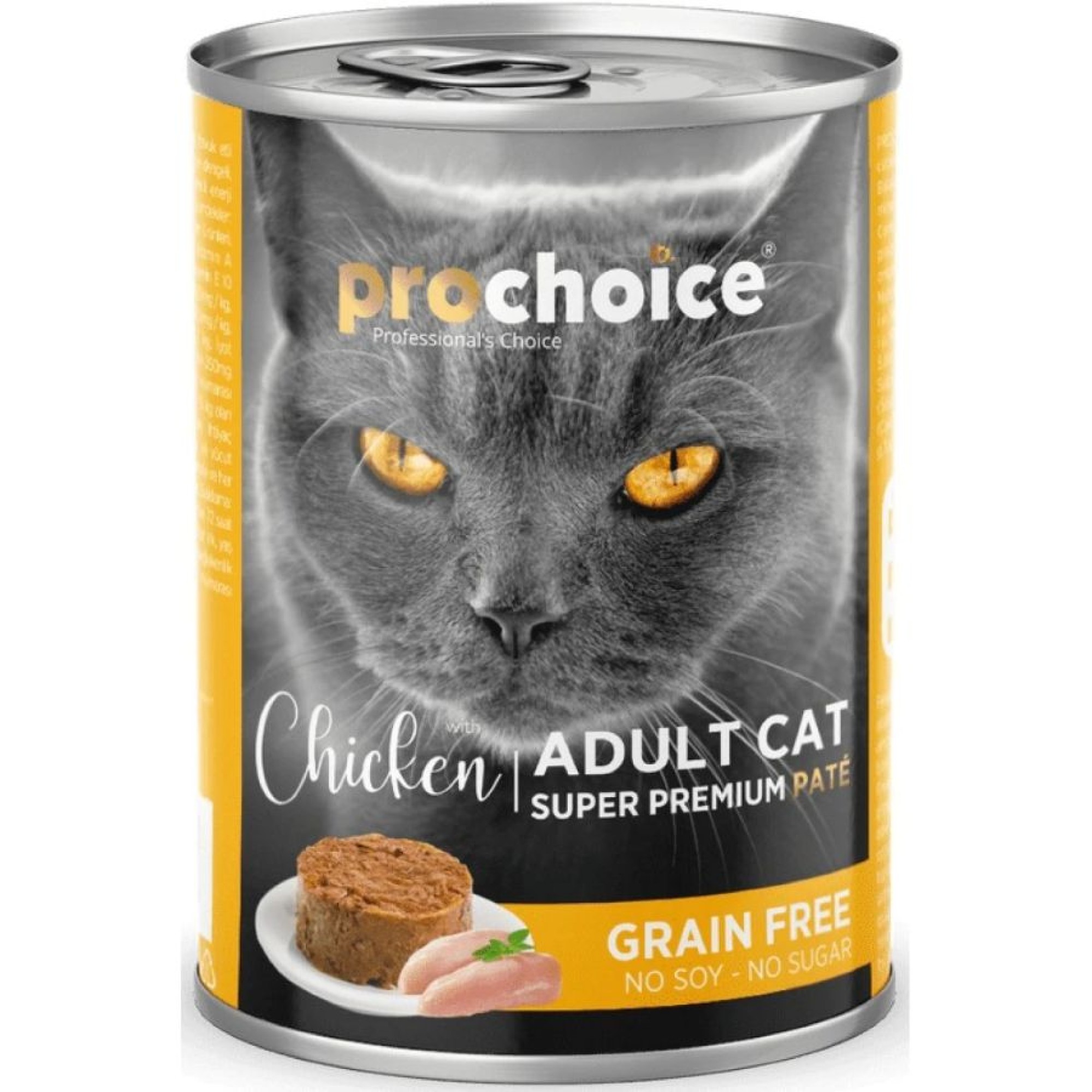 PROCHOICE SUPER PREMIUM GRAIN FREE ADULT CAT WET FOOD PATE ΚΟΤΟΠΟΥΛΟ 400GR