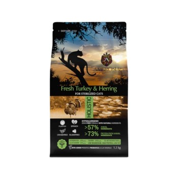 AMBROSIA GRAIN FREE ADULT CAT STERILISED FRESH TURKEY AND HERRING 5kg