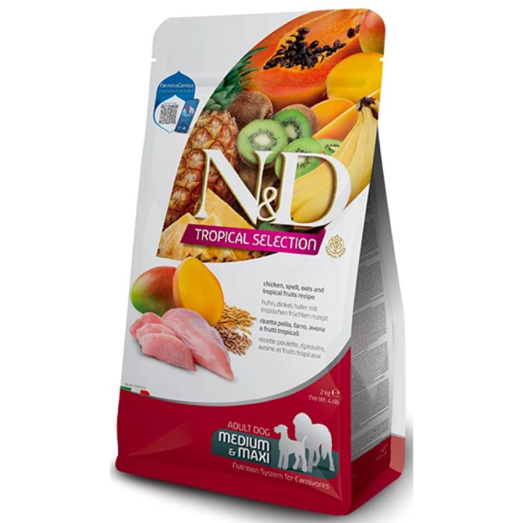 ND DOG TROPICAL SELECT CHICKEN ADULT MEDIUM MAXI 2kg