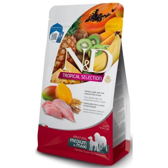 ND DOG TROPICAL SELECT CHICKEN ADULT MEDIUM MAXI 10kg ND DOG TROPICAL SELECT CHICKEN ADULT MEDIUM MAXI 10kg