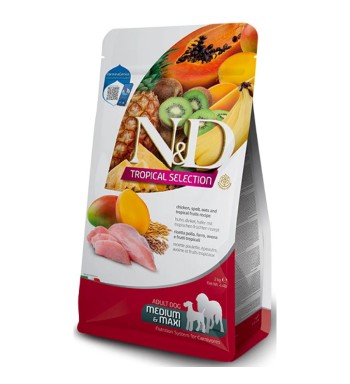 ND DOG TROPICAL SELECT CHICKEN ADULT MEDIUM MAXI 10kg