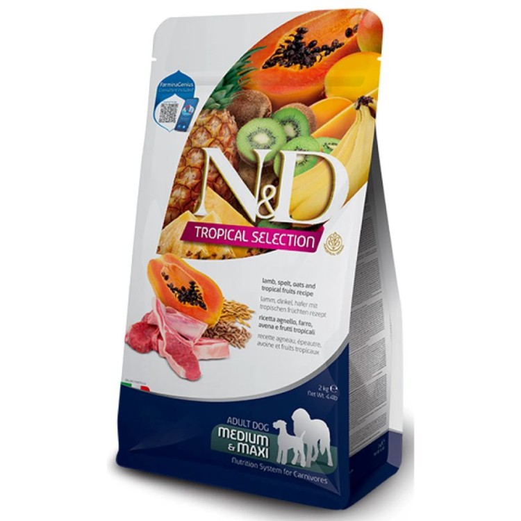 ND TROPICAL SELECT ADULT DOG LAMB MEDIUM MAXI 10kg