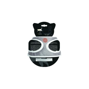 BOBBY STRIPES ΣΕΤ ΣΑΜΑΡΑΚΙ ΚΑΙ ΟΔΗΓΟΣ ΓΑΤΑΣ XSMALL GREY AND WHITE BOBBY STRIPES ΣΕΤ ΣΑΜΑΡΑΚΙ ΚΑΙ ΟΔΗΓΟΣ ΓΑΤΑΣ XSMALL GREY AND WHITE