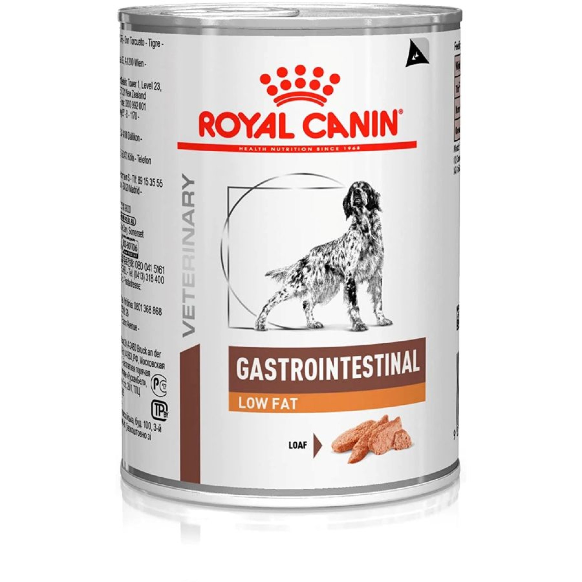 ROYAL CANIN VETERINARY DIET GASTROINTESTINAL LOW FAT ADULT DOG LOAF CAN 420gr