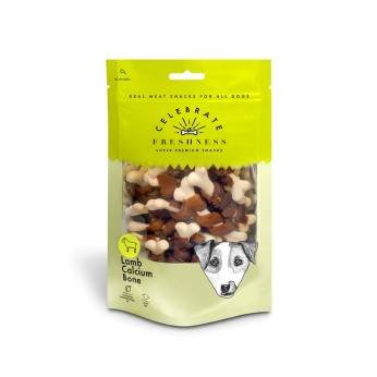 CELEBRATE FRESHNESS CALCIUM BONE ΛΙΧΟΥΔΙΕΣ ΣΚΥΛΟΥ ΜΕ ΑΡΝΙ 100gr