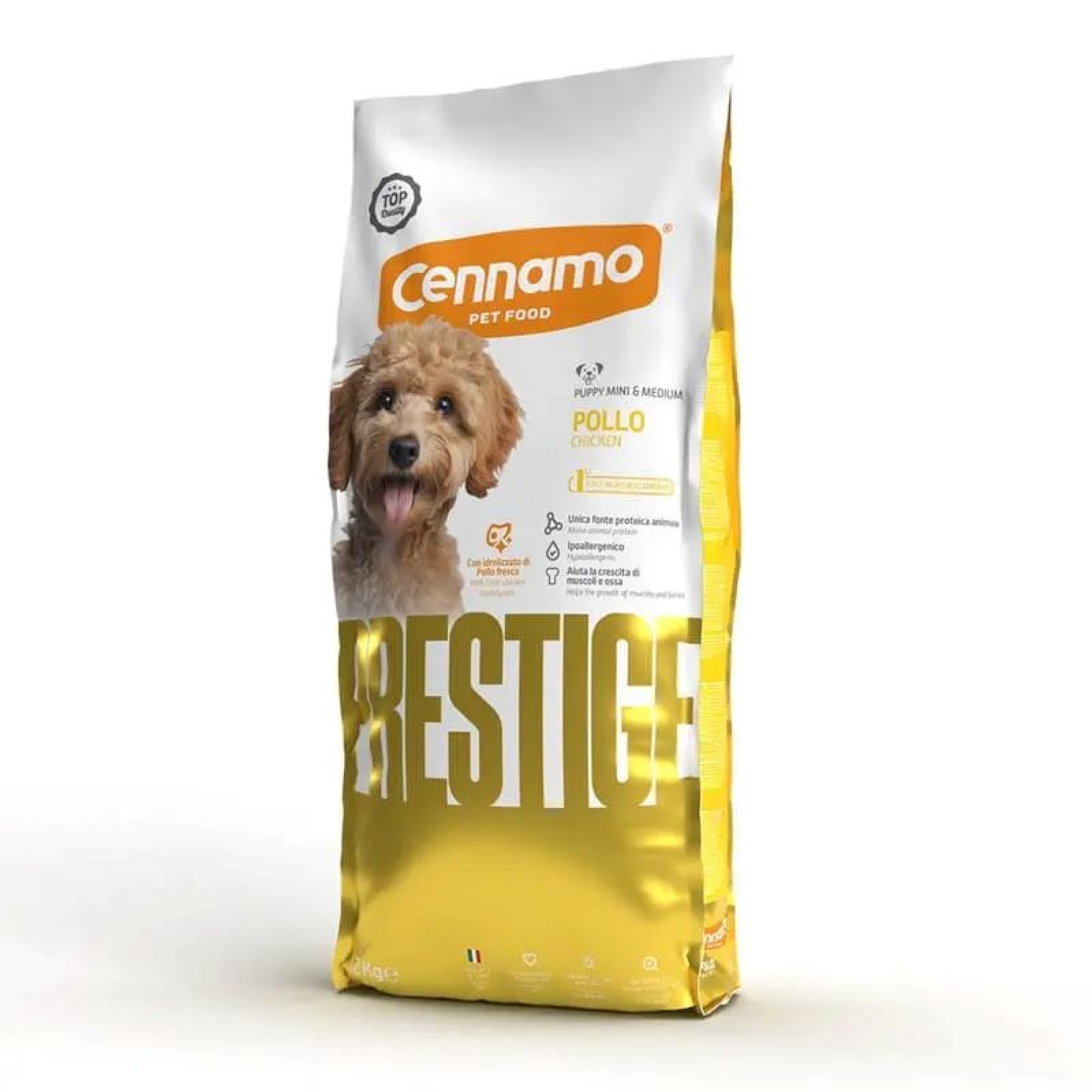 CENNAMO PRESTIGE PUPPY DOG MINI AND MEDIUM BREED CHICKEN 12kg