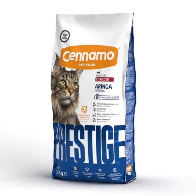 CENNAMO PRESTIGE STERILISED ADULT CAT HERRING 1.5kg
