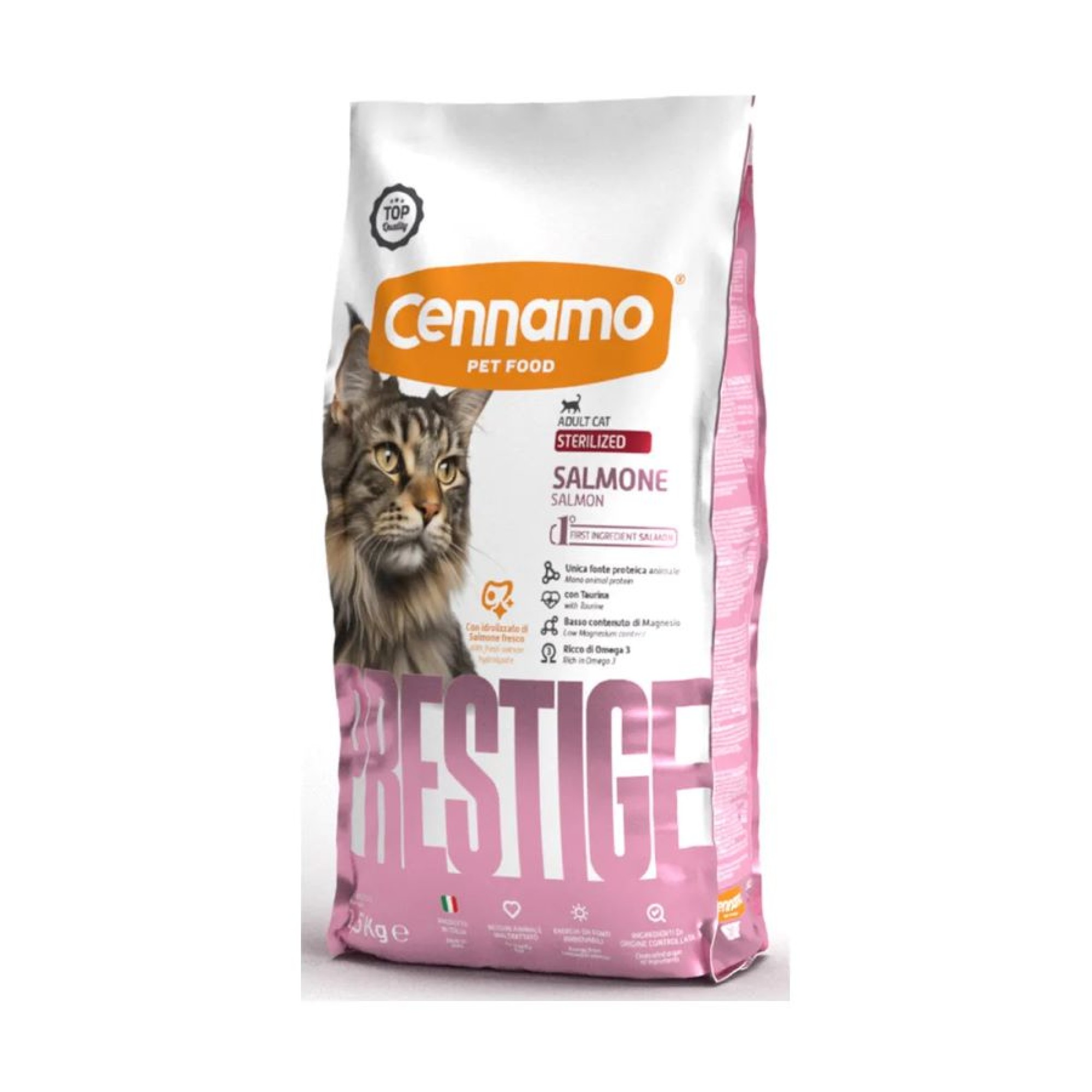CENNAMO PRESTIGE STERILISED ADULT CAT SALMON 1.5kg