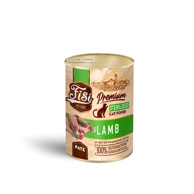 FISI ADULT CAT STERILIΖED WET FOOD ΑΡΝΙ ΠΑΤΕ 400gr FISI ADULT CAT STERILIΖED WET FOOD ΑΡΝΙ ΠΑΤΕ 400gr