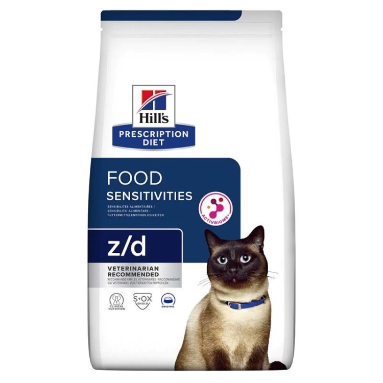 HILL'S PRESCRIPTION DIET Z/D FOOD SENSITIVITIES ADULT CAT 1.5kg