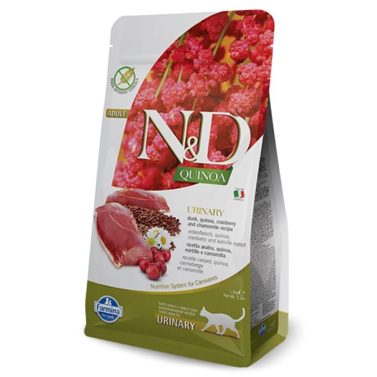 ND QUINOA URINARY DUCK AND CRANBERRY ADULT CAT 300gr