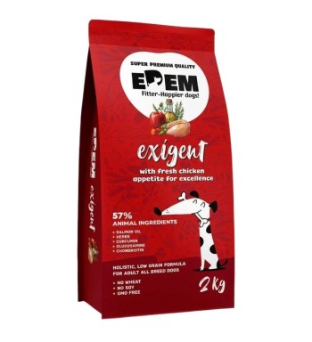 EDEM HOLISTIC LOW GRAIN EXIGENΤ ADULT DOG ΚΟΤΟΠΟΥΛΟ ΧΟΙΡΙΝΟ ΚΑΙ ΒΟΔΙΝΟ 2kg