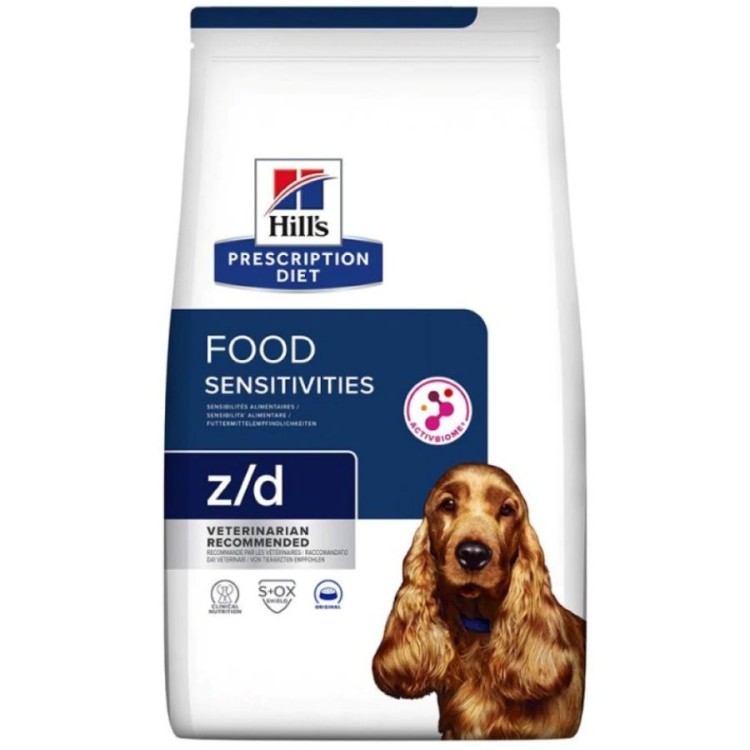 HILL'S PRESCRIPTION DIET Z/D FOOD SENSITIVITIES CARE ADULT DOG 3kg