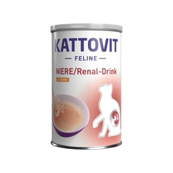 KATTOVIT FELINE DIET RENAL DRINK CHICKEN ΚΛΙΝΙΚΗ ΣΟΥΠΑ ΓΙΑ ΓΑΤΕΣ ΜΕ ΝΕΦΡΙΚΗ ΑΝΕΠΑΡΚΕΙΑ 135ml