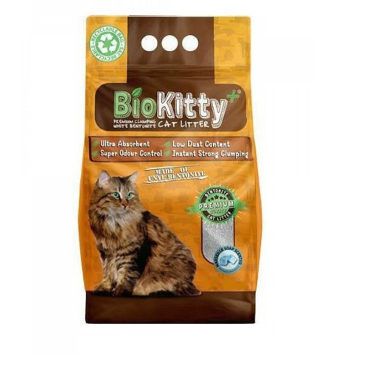 BIO KITTY PREMIUM CLUMPING WHITE ΒΕΝΤΟΝΙΤE MARSEILLE SOAP ΑΜΜΟΣ ΥΓΙΕΙΝΗΣ ΓΑΤΑΣ 10LT