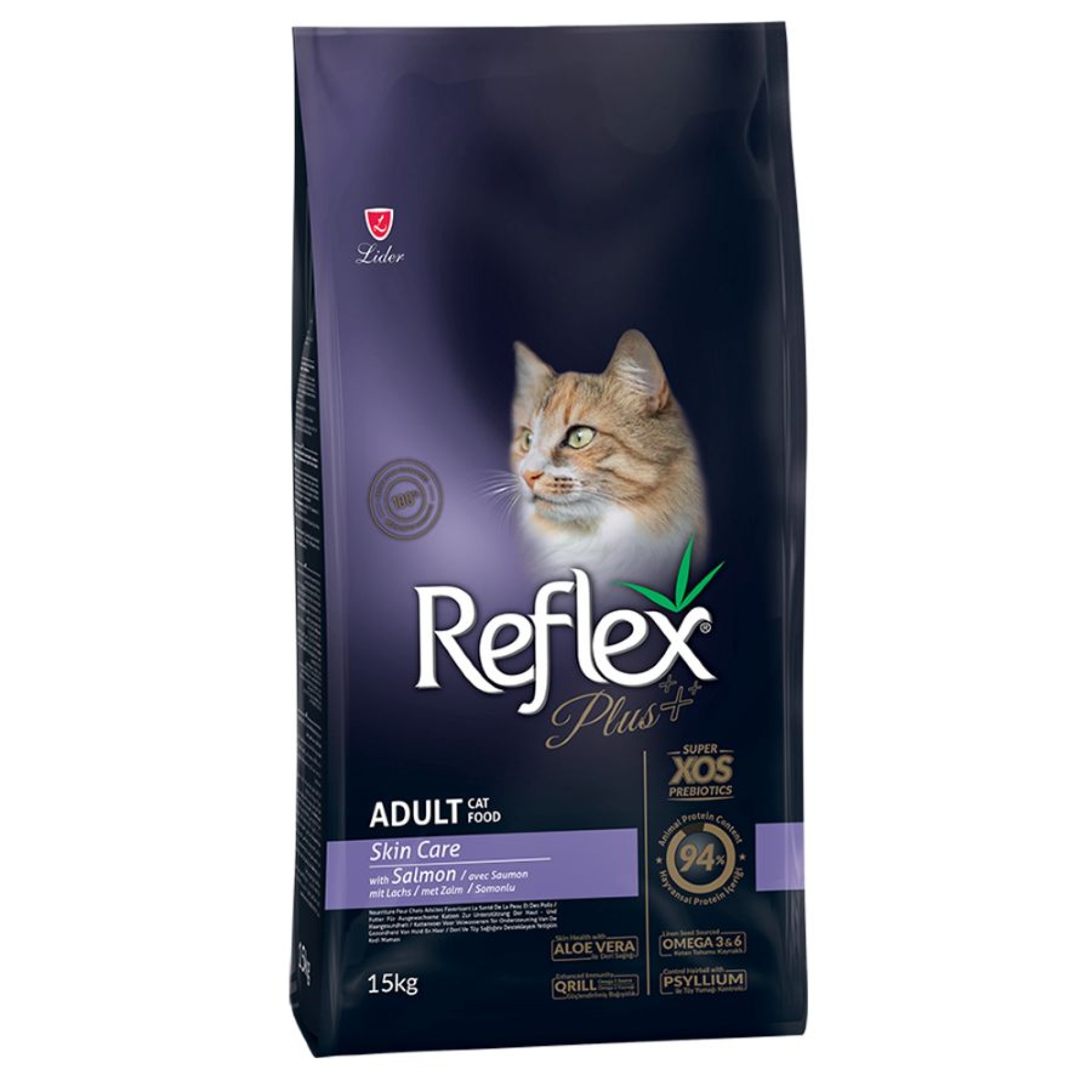 REFLEX PLUS ADULT CAT SKIN CARE ΣΟΛΟΜΟΣ 15kg