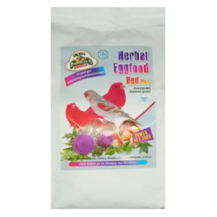 EVIA PARROTS HERBAL EGGFOOD RED PLUS 250gr