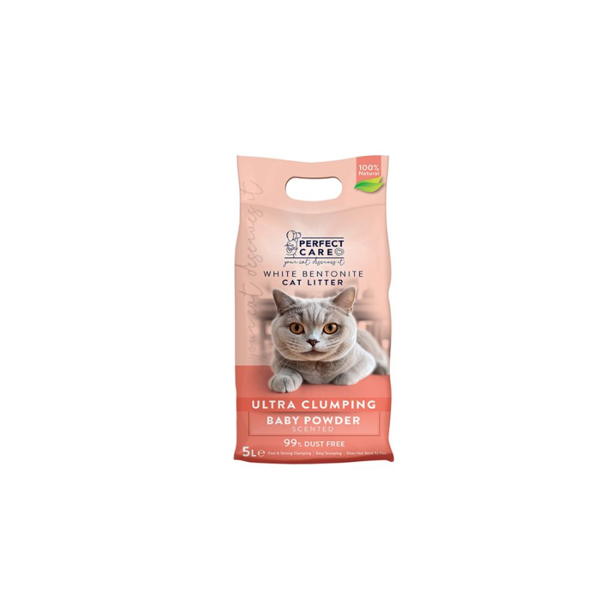 PERFECT CARE ΑΜΜΟΣ ΓΑΤΑΣ ΜΠΕΤΟΝΙΤΗΣ BABY BOWDER 5L