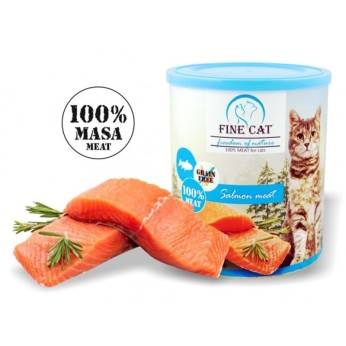 FINE CAT GRAIN FREE WET FOOD ADULT CAT ΜΕ ΣΟΛΟΜΟ 800gr